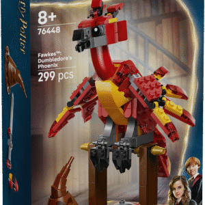 See LEGO® klotsidest ehitatud muudetava asendiga fööniks Fawkes™ figuur koos kuulsate tarvikutega on suurepärane Harry Potter™ kingitus lastele.