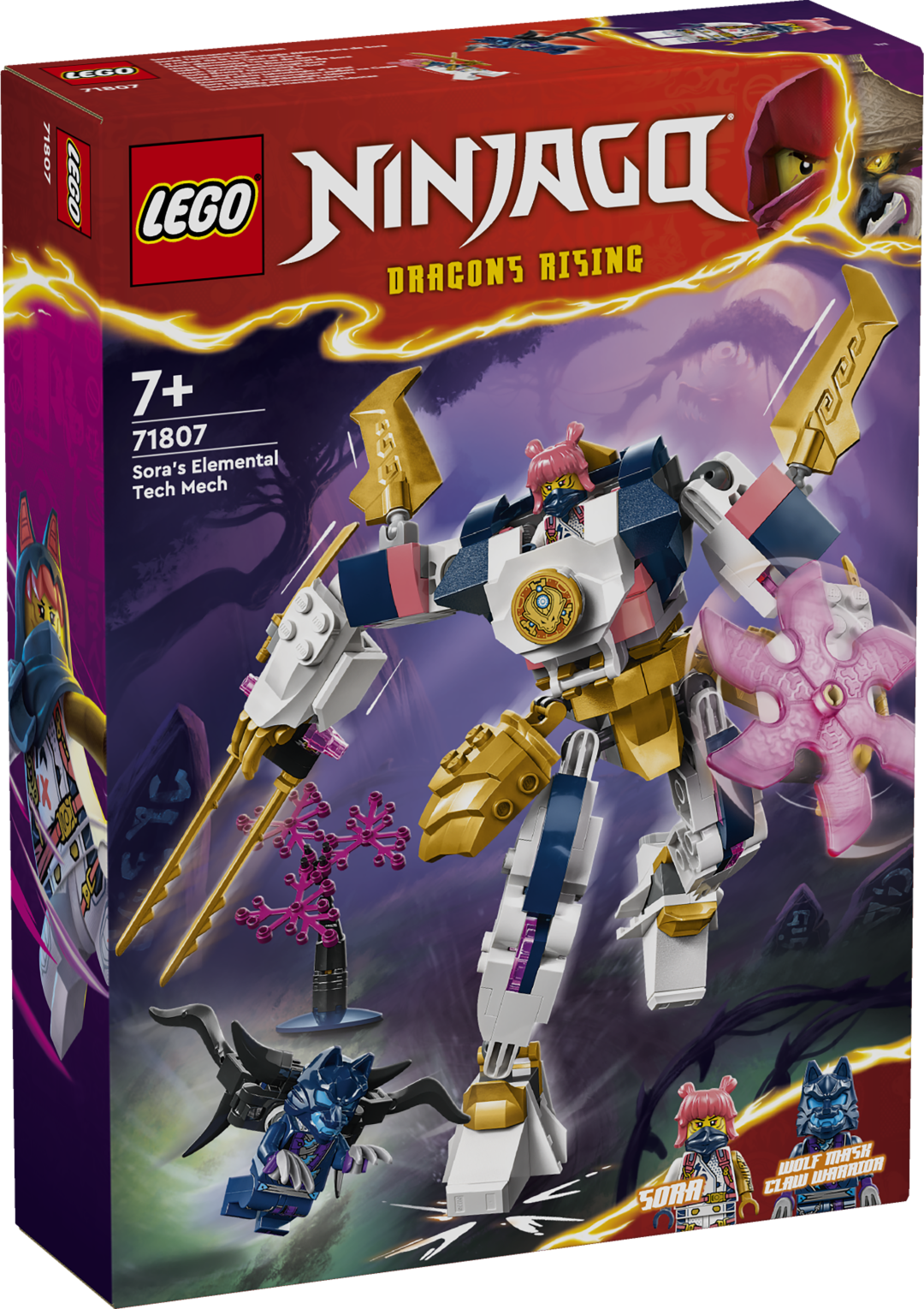LEGO Ninjago Sora Tehnika elemendi robot Seninägematul kohandataval NINJAGO® robotifiguuril on eemaldatavad jalad