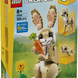 Lapsed saavad komplektiga LEGO Creator 3-ühes Armas jänku lugusid etendada ning ehitada jänese ümber laamaks või hülgeks.
