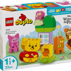Kokkupandava emotsionaalse arengu mänguasjaga on kaasas 3 LEGO DUPLO figuuri: Disney karupoeg Puhh
