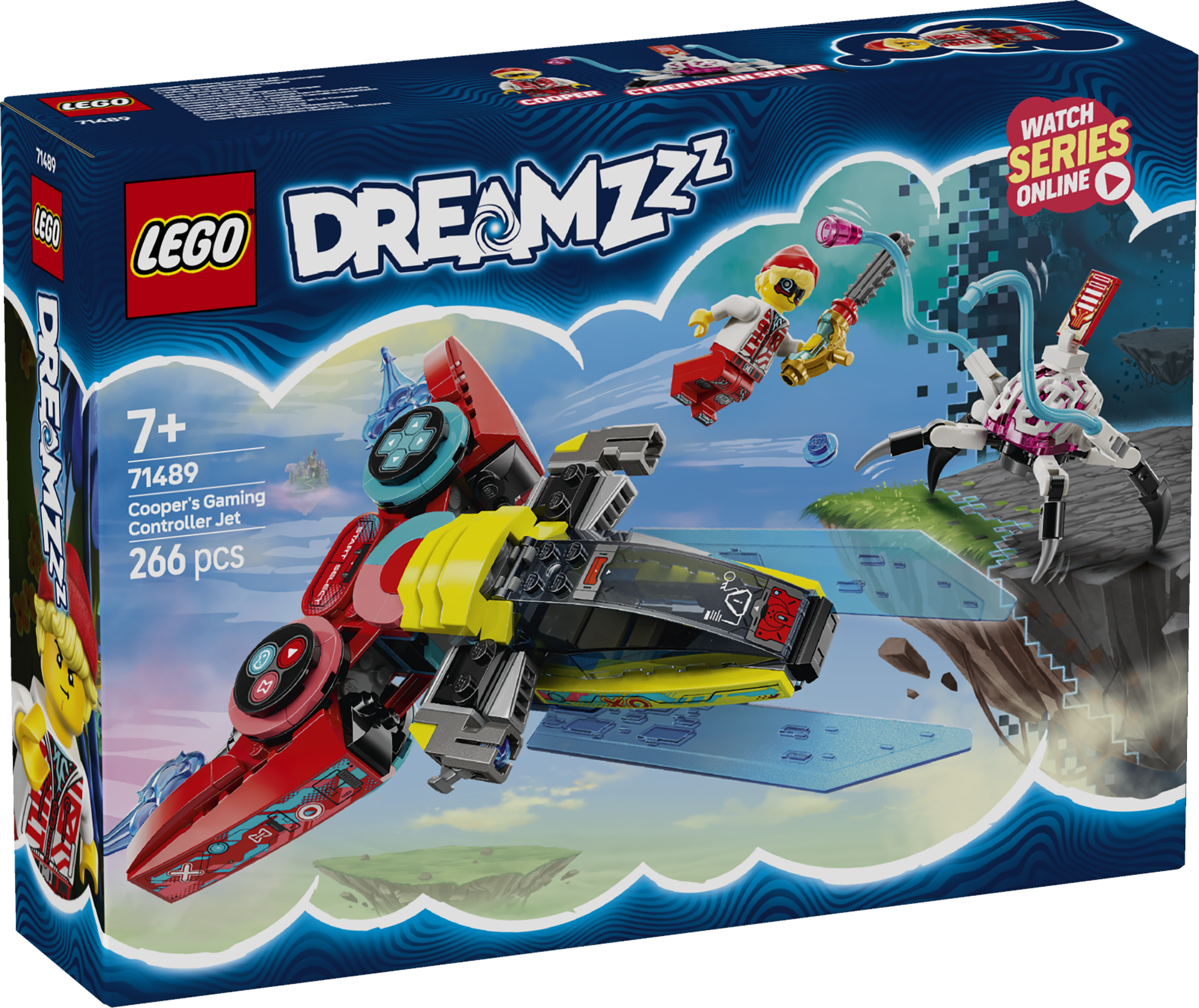 LEGO Dreamzzz Cooperi mängukontrolleriga lennuk Saavuta loovuse uus tase selle ägeda lastele mõeldud ehituskomplektiga