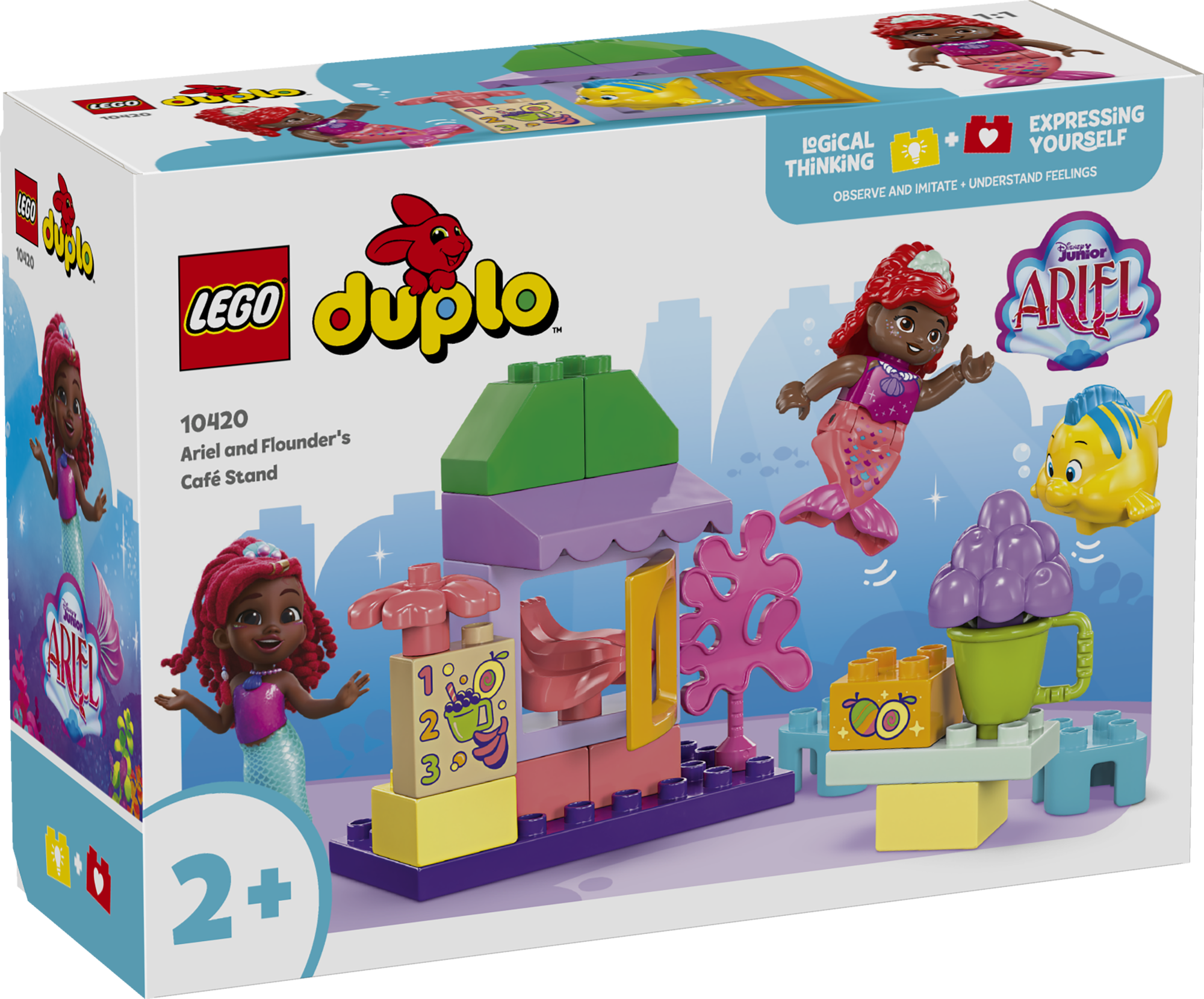 LEGO DUPLO Arieli ja Flounderi kohvilett Ehitusmänguasi eelkooliealistele lastele