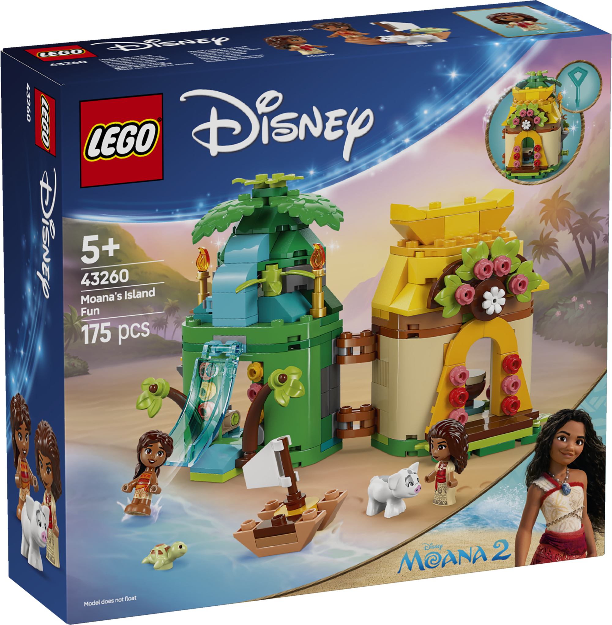 LEGO Disney Princess Vaiana saarelõbustused Inspireeri Disney Vaiana fänne selle ehitusmänguasja kingitusega