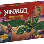NINJAGO Lloydi rohelise metsadraakoni väike LEGO komplekt lastele sisaldab 2 minifiguuri ja 2 draakonit põnevaks ninjarollimänguks.