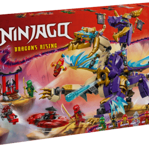 Lapsed etendavad „NINJAGO Dragons Rising“ telesaate 3. hooaja stseene LEGO NINJAGO Fookuse draakon Arci mängukomplekti ja 8 minifiguuriga.