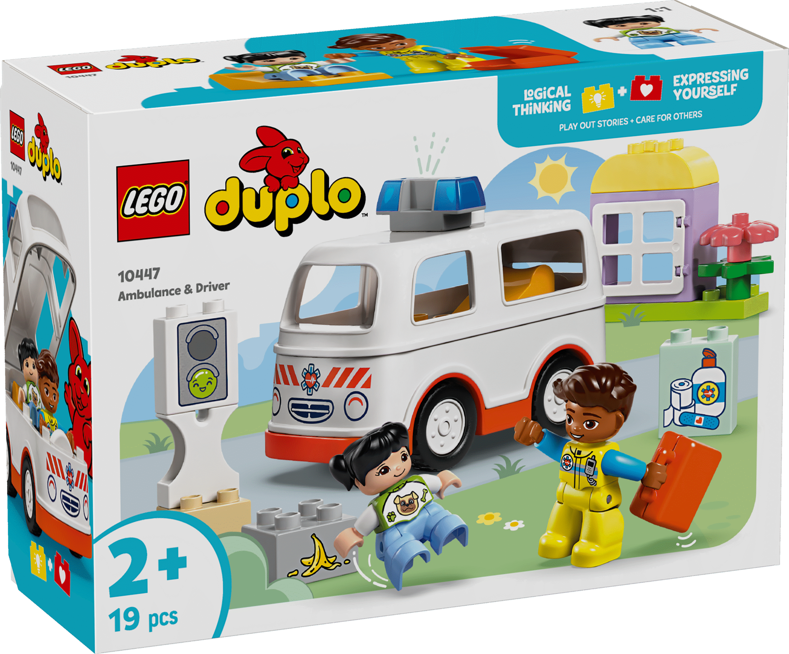 LEGO DUPLO Kiirabiauto ja juht See loominguline ehitusmänguasi aitab väikelastel mängu kaudu õppida