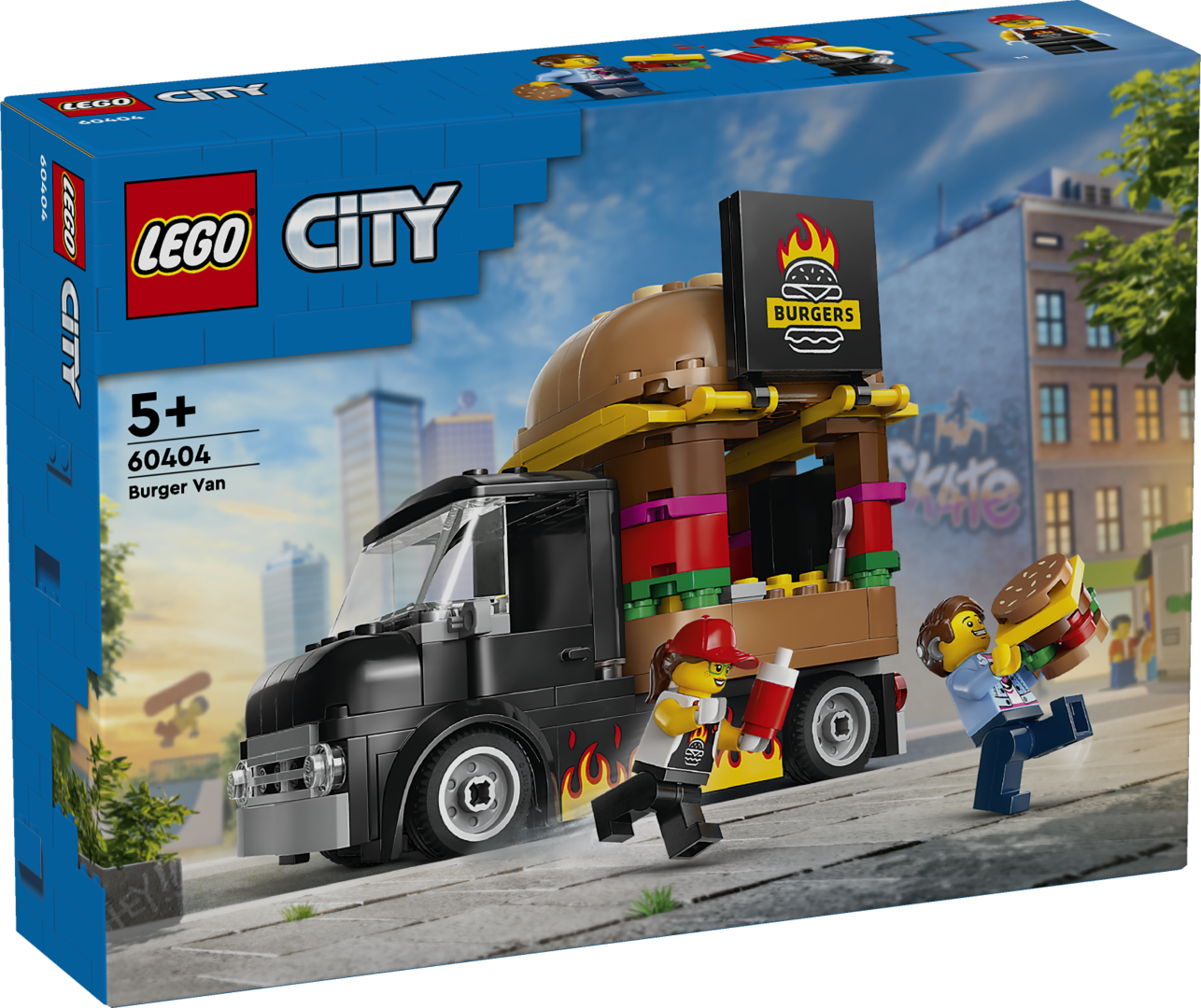 LEGO City Burgeriauto Lapsed saavad serveerida LEGO® City maitsvaimat kiirtoitu selle lõbusa mängukomplektiga