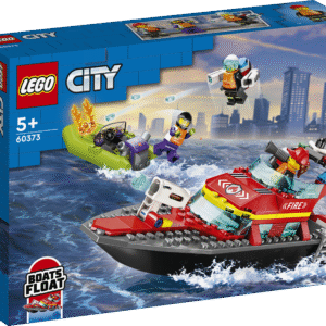 Rõõmusta oma igapäevakangelast selle vägeva LEGO® City tuletõrje päästepaadi mängukomplektiga