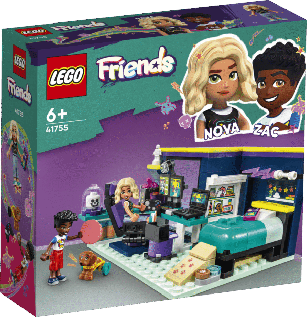 LEGO® Friends Nova tuba – videomänguteemaliste detailide ja tarvikutega toamängukomplekt loovmänguks lastele.