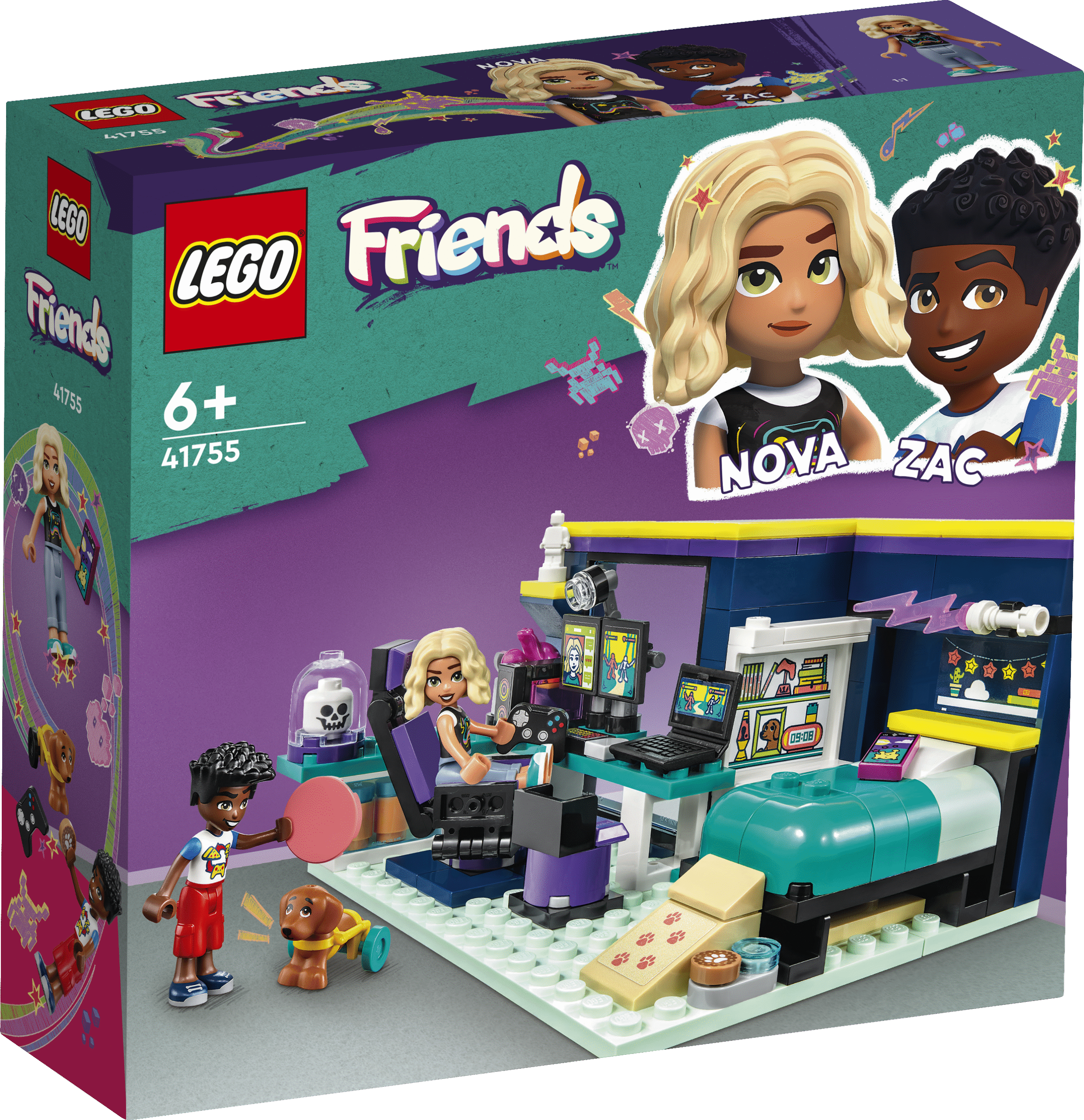 LEGO Friends Nova tuba LEGO® Friends Nova tuba – videomänguteemaliste detailide ja tarvikutega toamängukomplekt loovmänguks lastele.