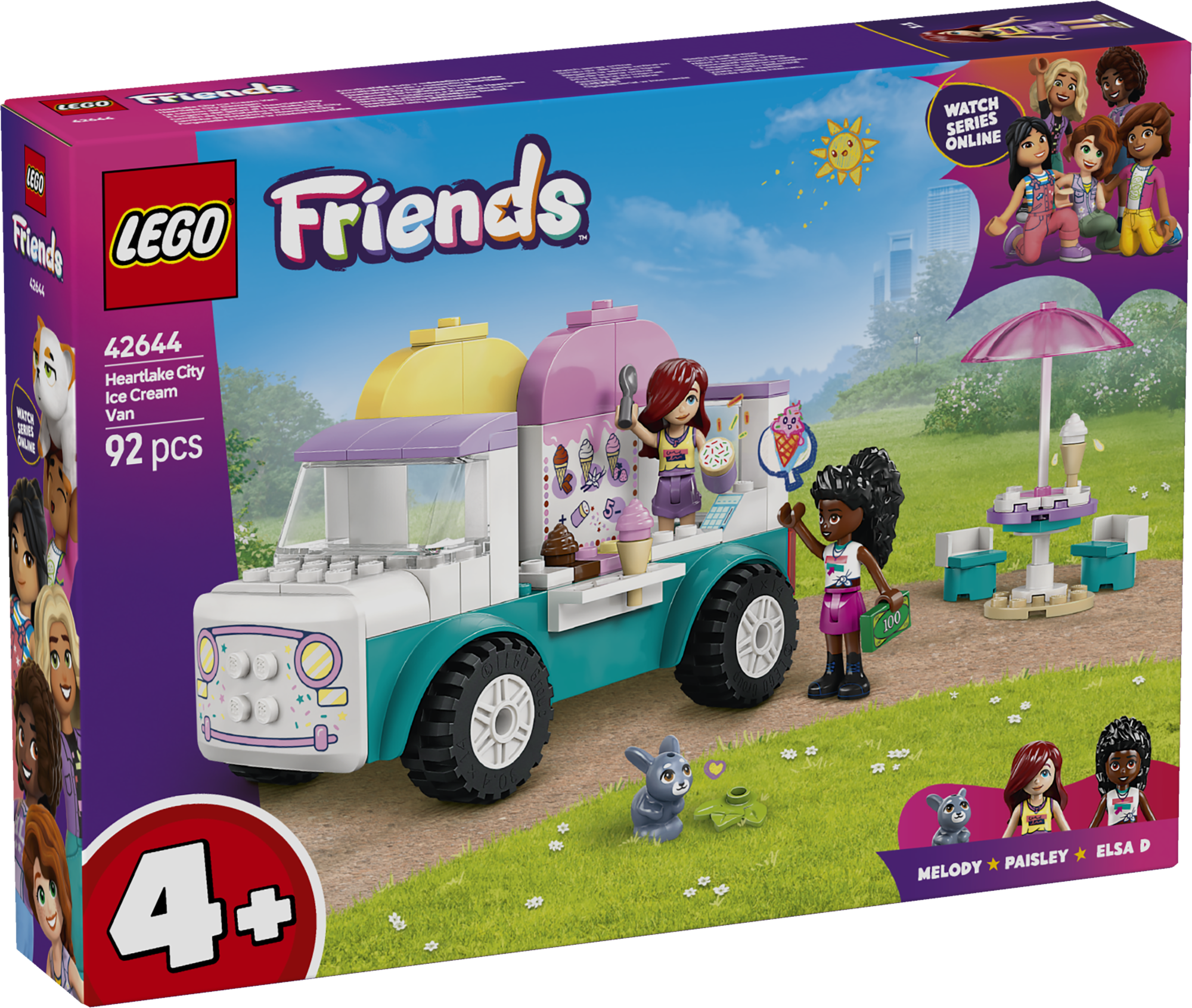 LEGO Friends Heartlake’i linna jäätiseauto Selle jäätisekäruga on kaasas 2 mininukku