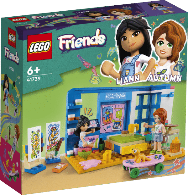 Õhuta lapse huvi kunstiteemalise mängu vastu selle LEGO® Friends Lianni toa ehitus- ja mängukomplektiga.