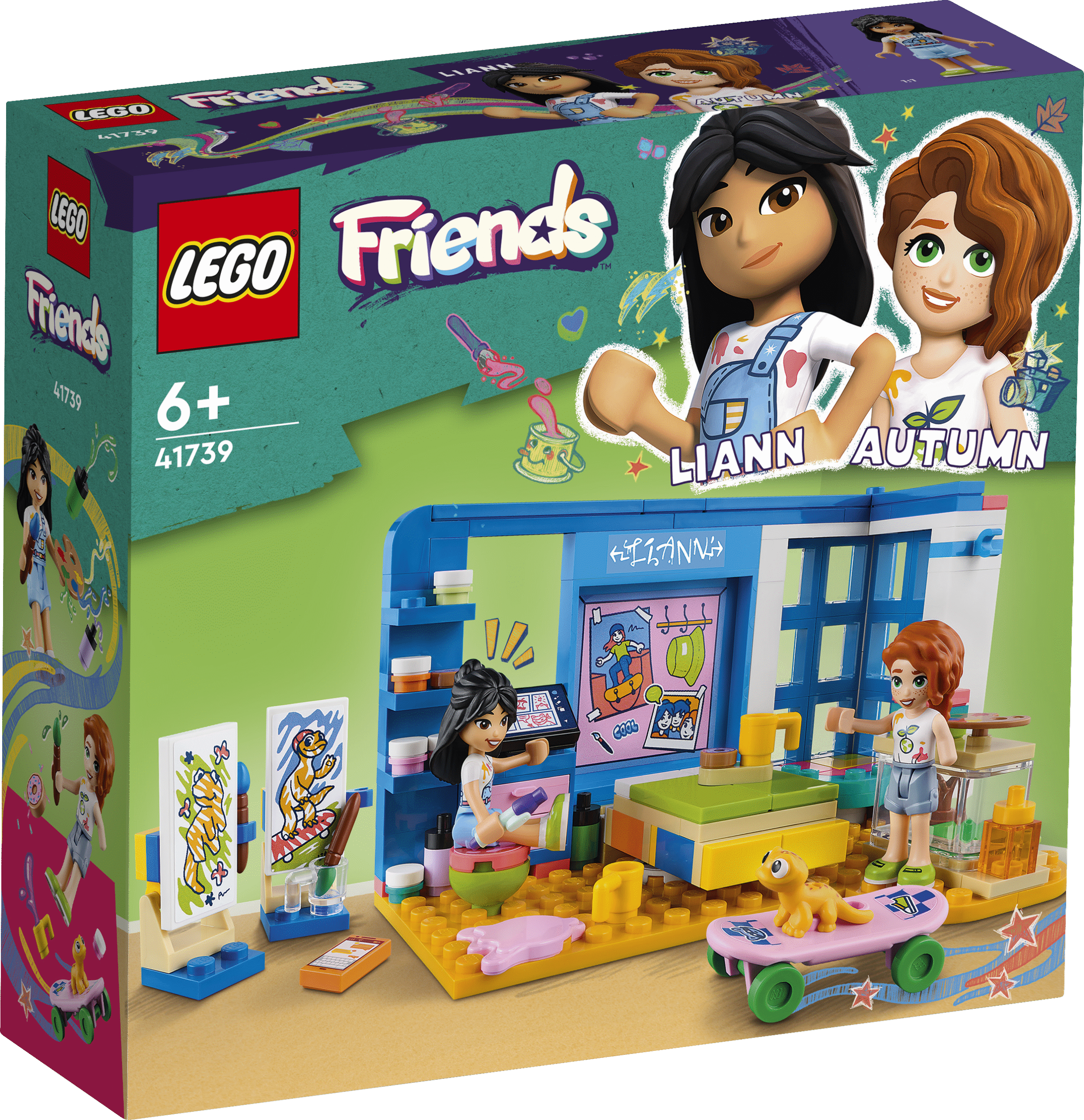 LEGO Friends Lianni tuba Õhuta lapse huvi kunstiteemalise mängu vastu selle LEGO® Friends Lianni toa ehitus- ja mängukomplektiga.