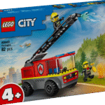 See kahe tuletõrjuja minifiguuriga LEGO City tuletõrje redelauto innustab alates 4-aastaste lõbusaid mänguseiklusi.