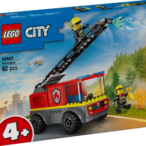 See kahe tuletõrjuja minifiguuriga LEGO City tuletõrje redelauto innustab alates 4-aastaste lõbusaid mänguseiklusi.
