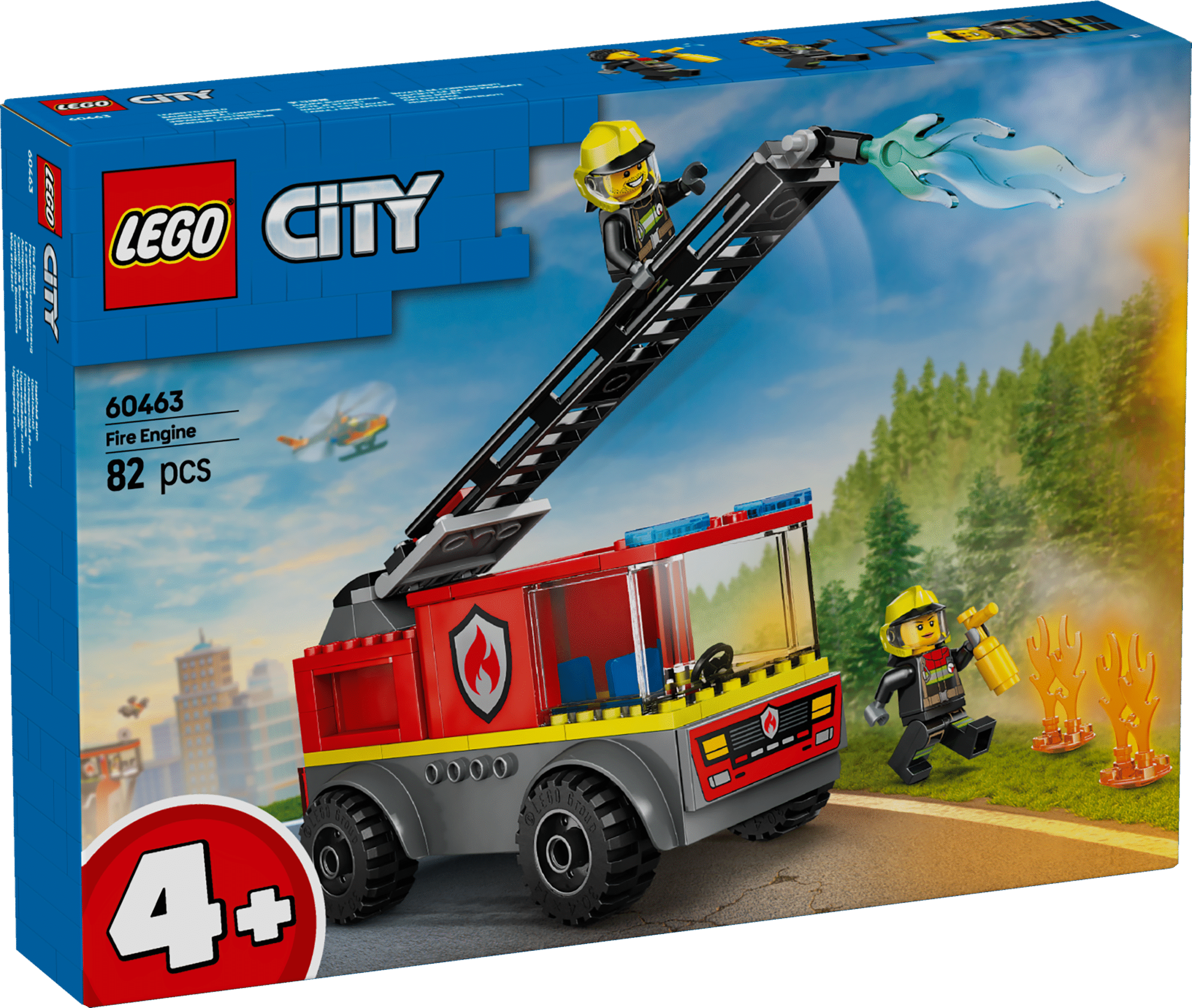 LEGO City Tuletõrje redelauto See kahe tuletõrjuja minifiguuriga LEGO City tuletõrje redelauto innustab alates 4-aastaste lõbusaid mänguseiklusi.