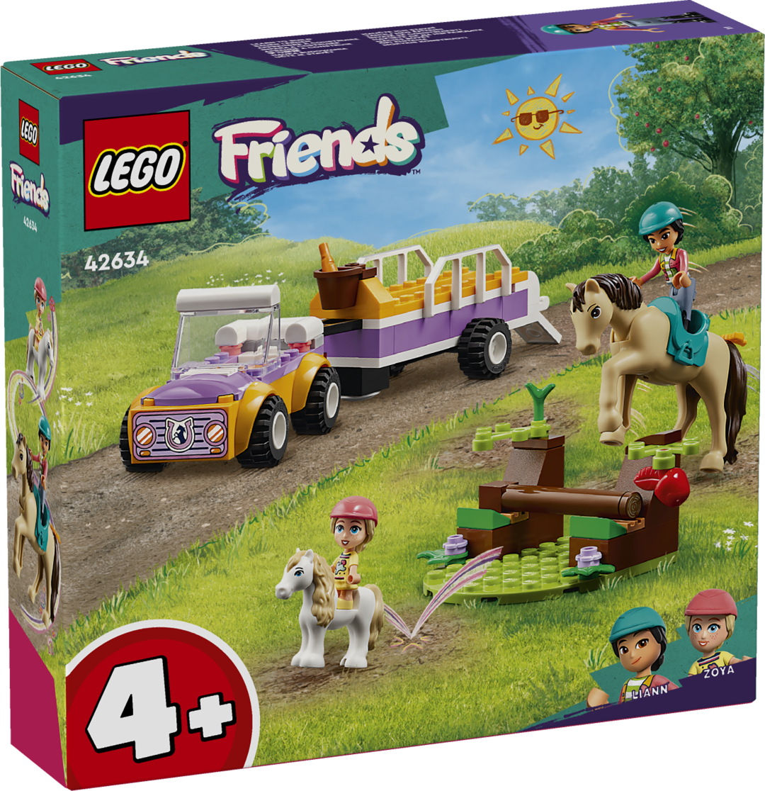 LEGO Friends Hobuse ja poni haagis See ehitama õppimise ehituskomplekt LEGO® Friends: hobuse ja poni haagis on suurepärane kingiidee lastele