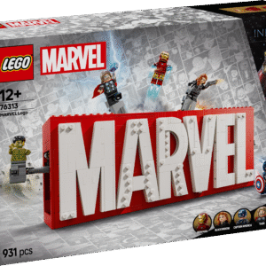 LEGO Marvel: MARVELi logo ja minifiguuride kokkupandav superkangelase komplekt on kogutav Marveli-teemaline kingitus