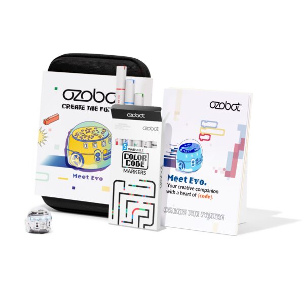 Ozobot Evo MATIK robot on populaarne nii õpetajate kui ka laste seas. Robotil on võimas aju