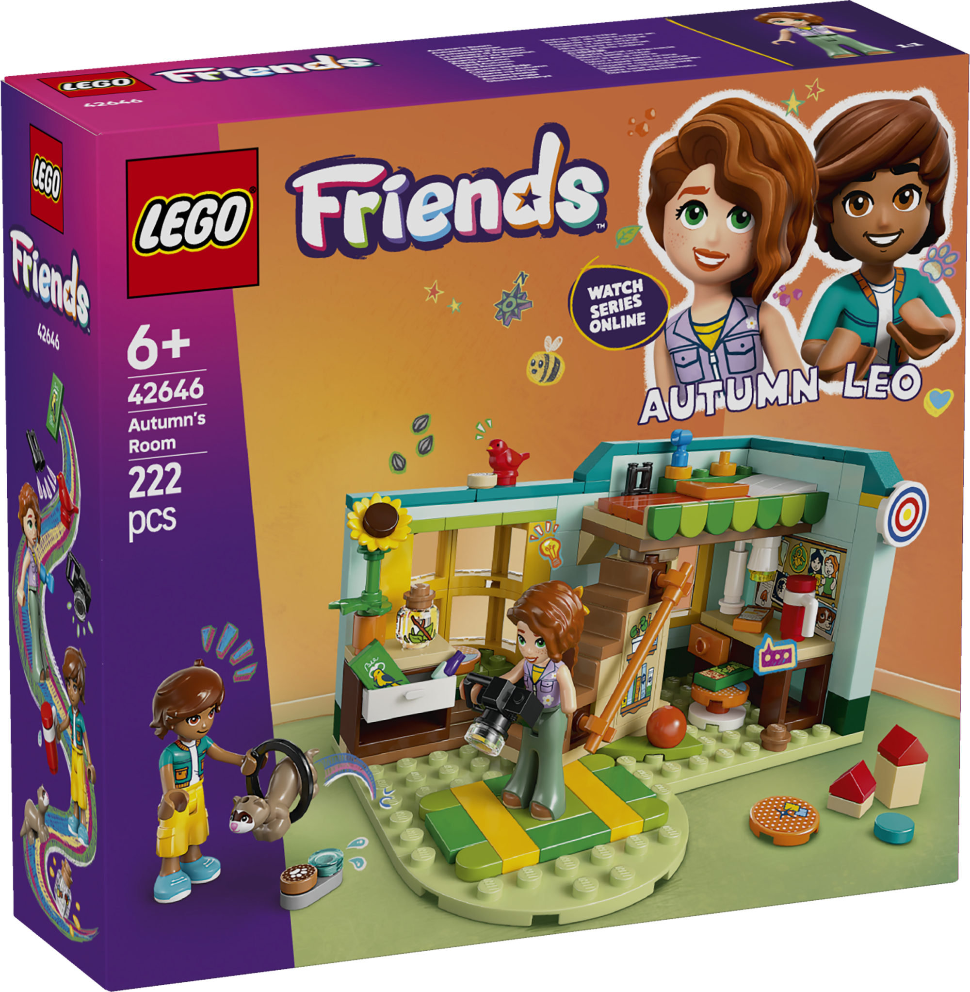 LEGO Friends Autumni maja Magamistoa ja mänguväljakuga komplektis on 2 mininukku