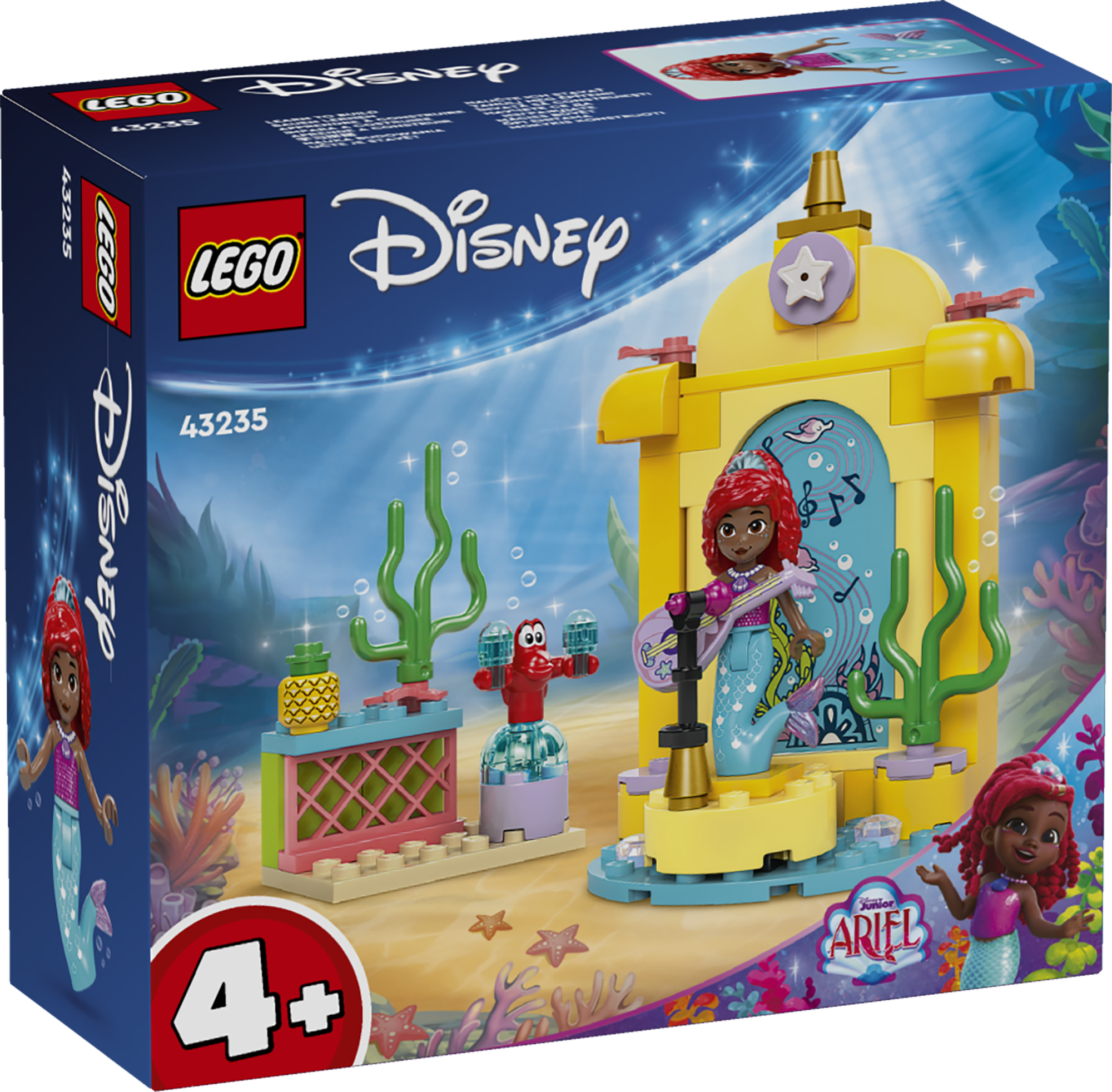 LEGO Disney Arieli muusikalava Disney Juniori sarja Ariel fännid saavad nautida sarjast inspireeritud ehituskomplekti