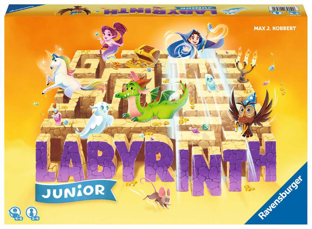 Ravensburger lauamäng: Juunior Labürint Mängijate ülesandeks on leida saladuslikud objektid liikuvast labürindist