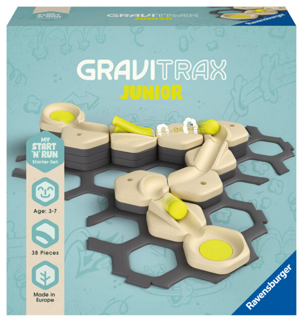 Gravitrax Juunior on uuenduslik kuulimäng erinevate radade ehitamiseks ja kuulide veeretamiseks!