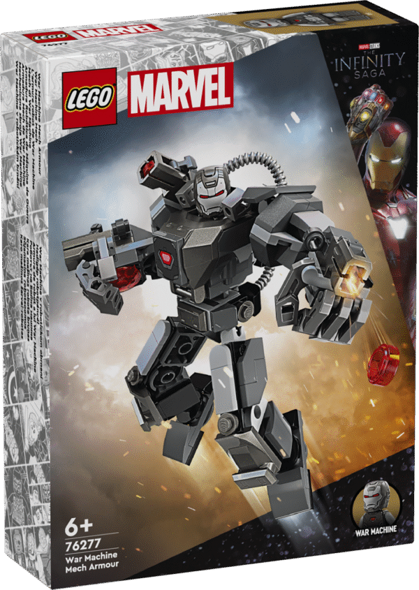 Kokkupandav LEGO® Marveli Sõjamasina robotifiguur