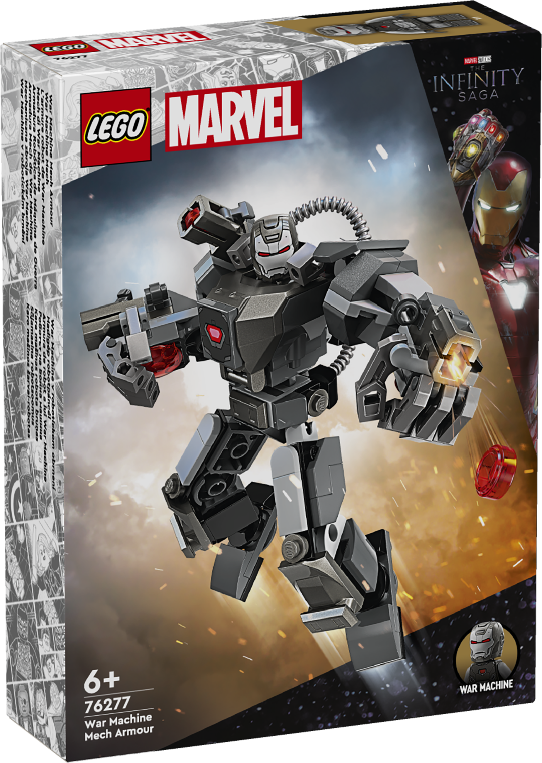 LEGO Super Heroes Sõjamasina robotsoomus Kokkupandav LEGO® Marveli Sõjamasina robotifiguur