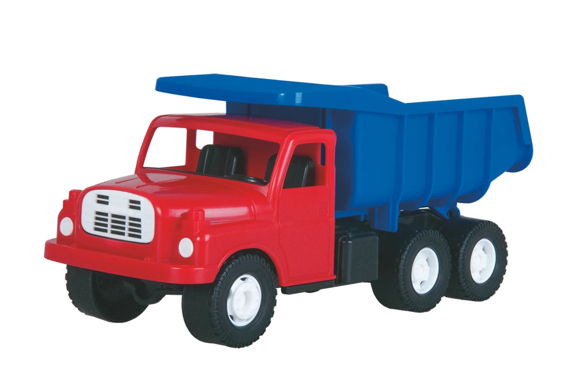 Dino kallurauto TATRA 30 cm - punane/sinine Vastupidav ja erksavärviline auto