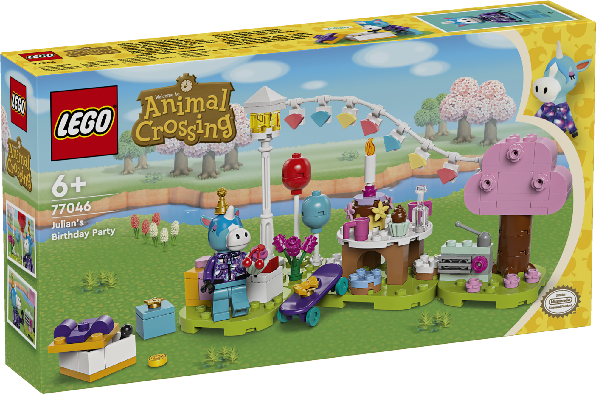 LEGO Animal Crossing Julian ja tema sünnipäevapidu LEGO® Animal Crossing™ sünnipäevakingitus loomingulistele lastele
