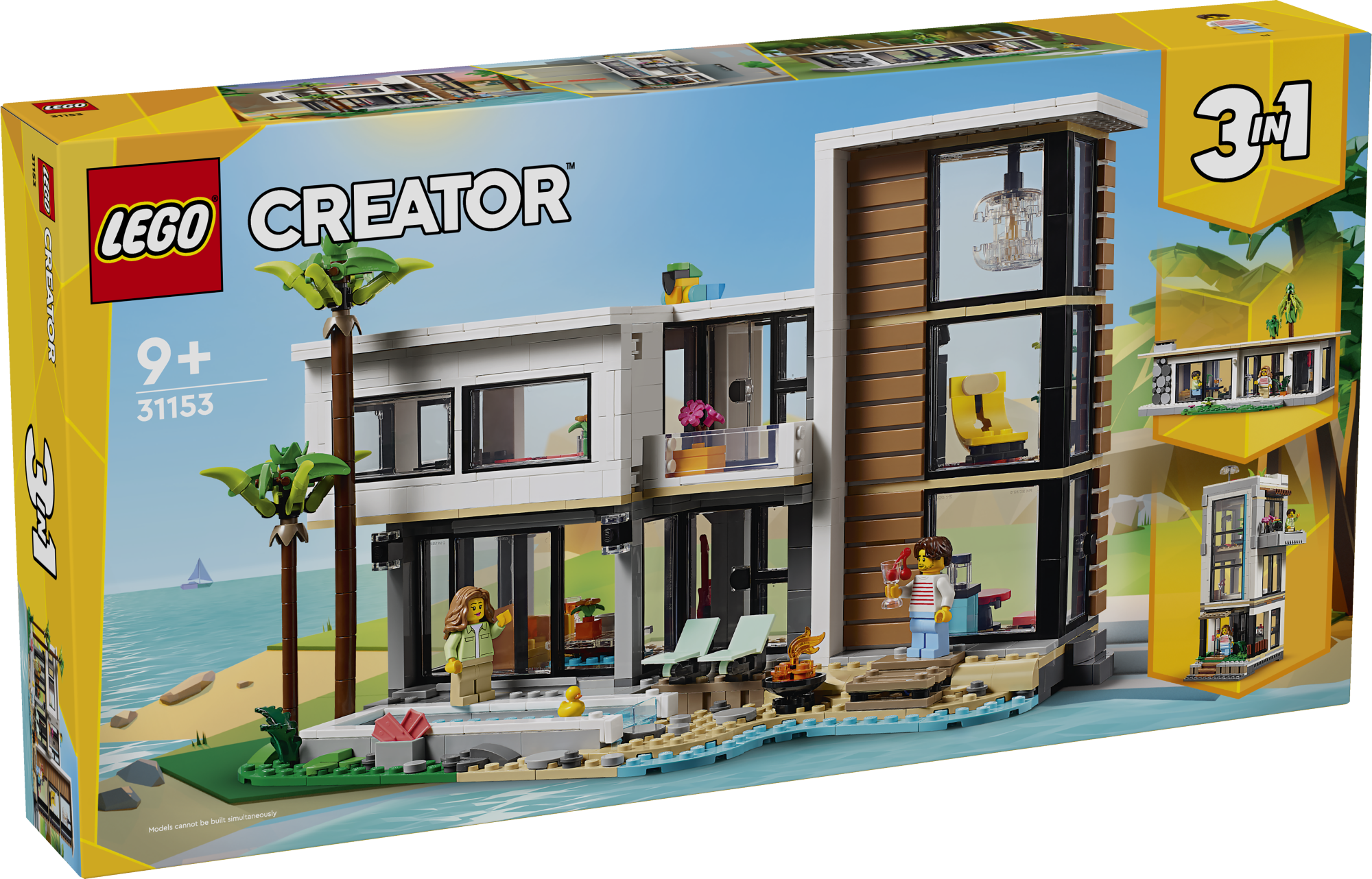 LEGO Creator Kaasaegne kodu Lapsed saavad arhitektideks LEGO Creator kolm ühes mudelimajaga