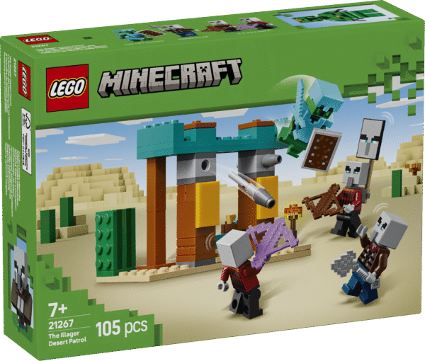See väike LEGO Minecraft komplekt on suur tegelaskujude ja tegevuste poolest