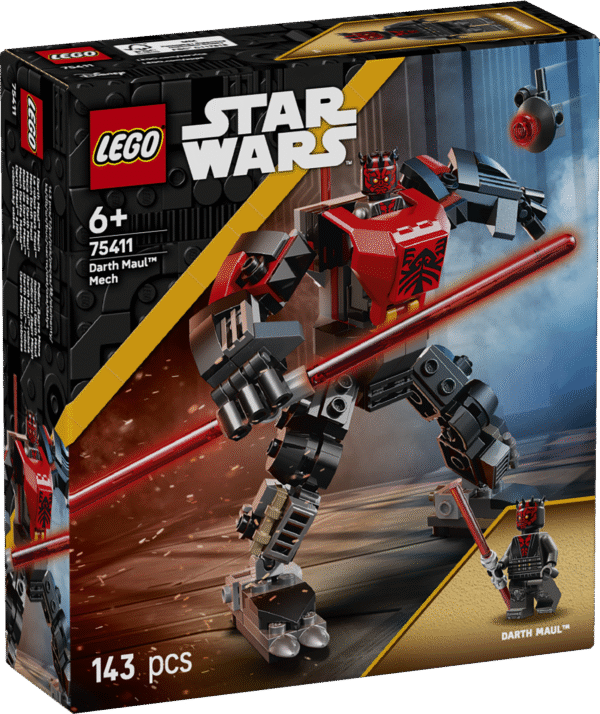 Inspireeri lapsi looma ainulaadseid Star Wars™ lugusid selle muudetava asendiga Darth Mauli LEGO® roboti ehitusmänguasjaga.