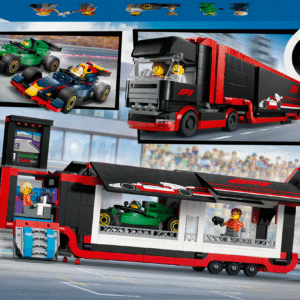 võidusõiduautod RB20 ja AMR24 F1 ning 5 minifiguuri.