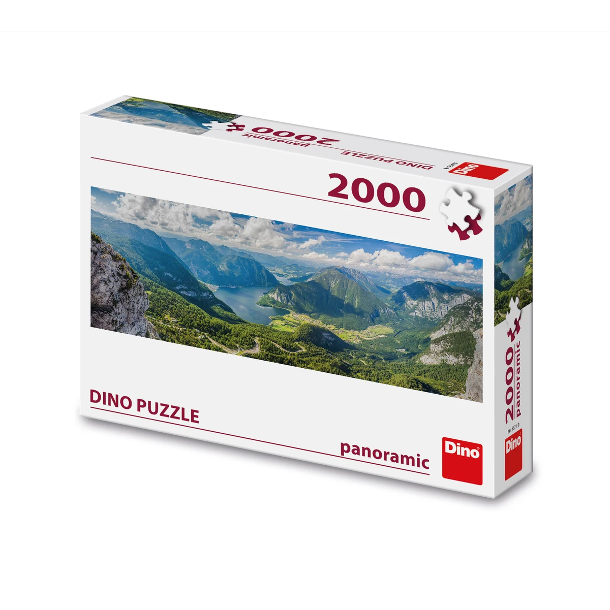 Dino panoraampusle 2000 tk: vaade Alpidele Suurepärane kingitus - puslede kokkupanek on tore ja lõbus tegevus