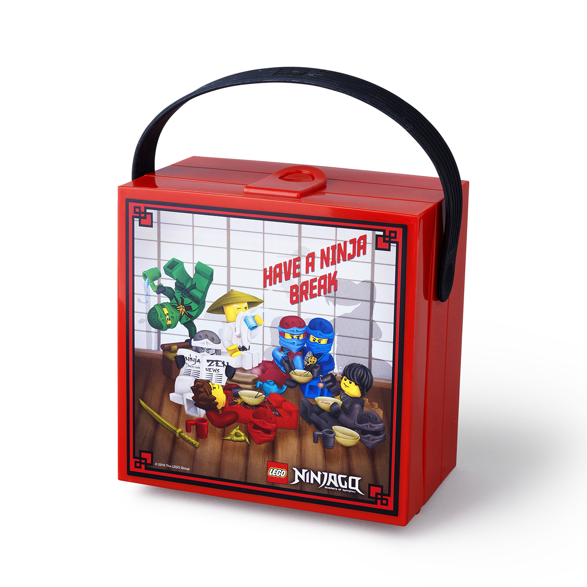 LEGO sangaga toidukarp Ninjago Hoiusta oma esemed turvaliselt selles kaasaskantavas ja praktilises hoiukarbis.