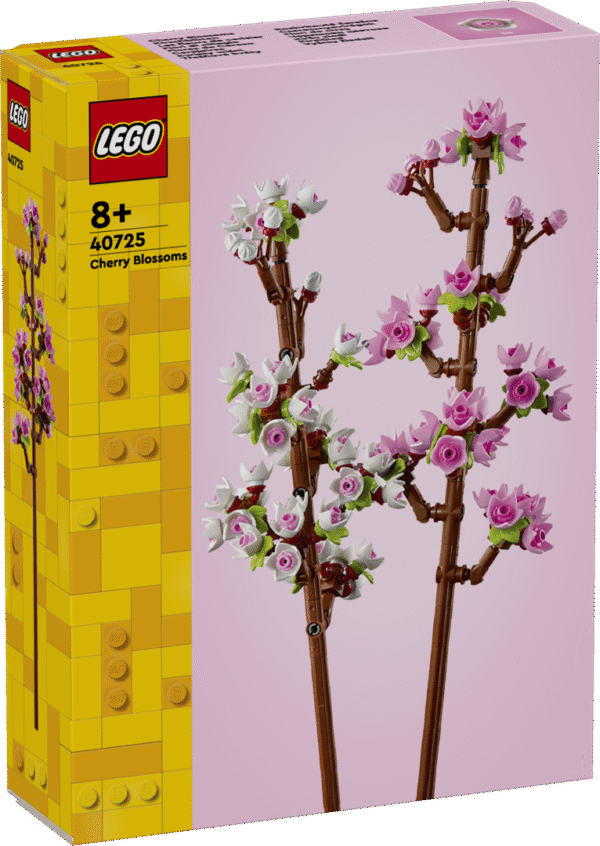 LEGO® kirsiõite komplekt on rõõmus kingitus lastele ja lilli armastavatele täiskasvanutele ning saab pärast kokkupanemist kevadest inspireeritud lillekaunistuseks.