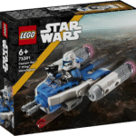 Anna selle LEGO® Star Wars™ Captain Rexi Y-Wingi mikrovõitleja ehitusmänguasjaga „Star Wars: The Clone Warsi“ põnevus väikeste laste kätesse.