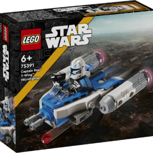 Anna selle LEGO® Star Wars™ Captain Rexi Y-Wingi mikrovõitleja ehitusmänguasjaga „Star Wars: The Clone Warsi“ põnevus väikeste laste kätesse.