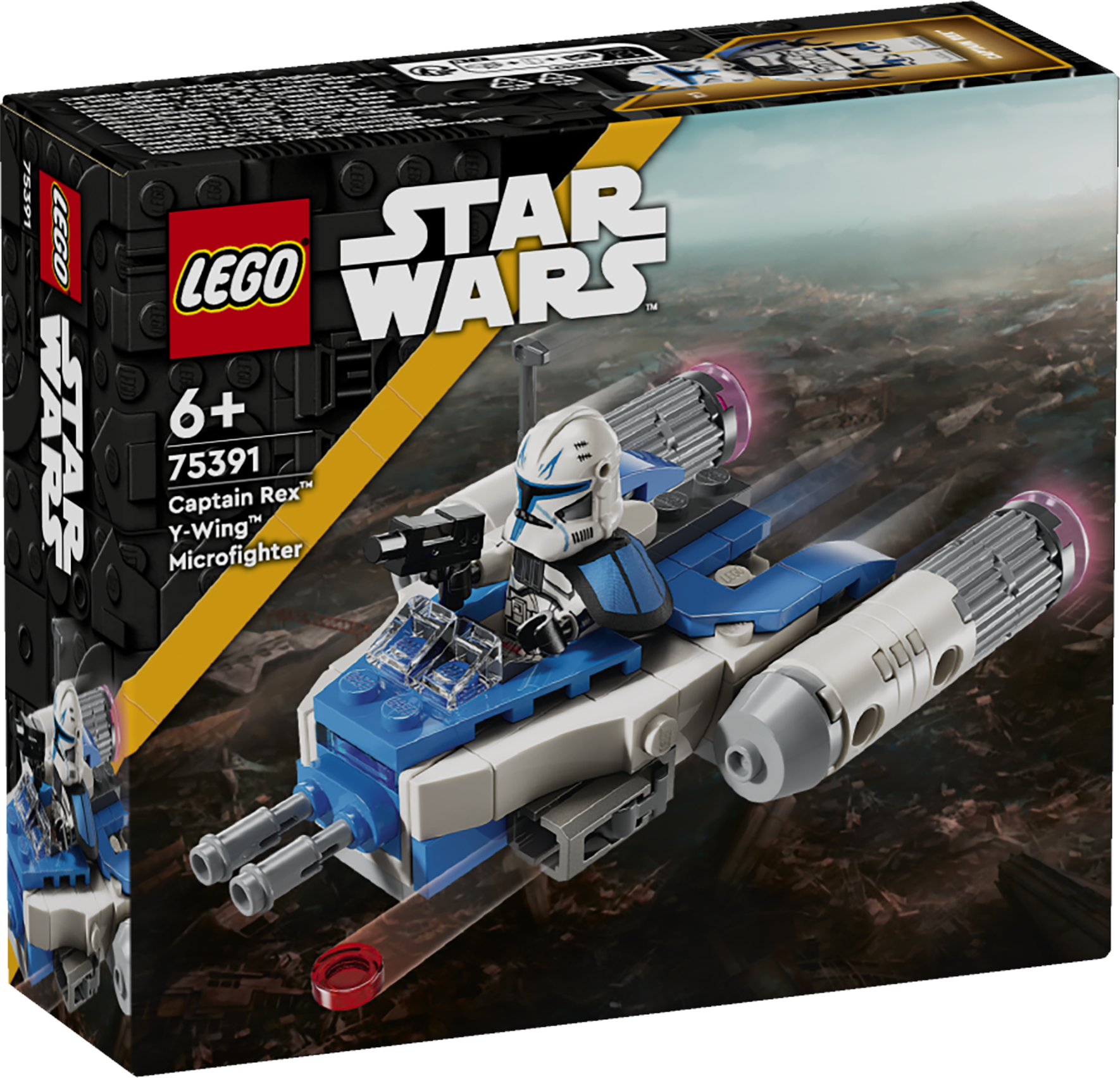 LEGO Star Wars Captain Rex Y-Wingi mikrovõitleja Anna selle LEGO® Star Wars™ Captain Rexi Y-Wingi mikrovõitleja ehitusmänguasjaga „Star Wars: The Clone Warsi“ põnevus väikeste laste kätesse.