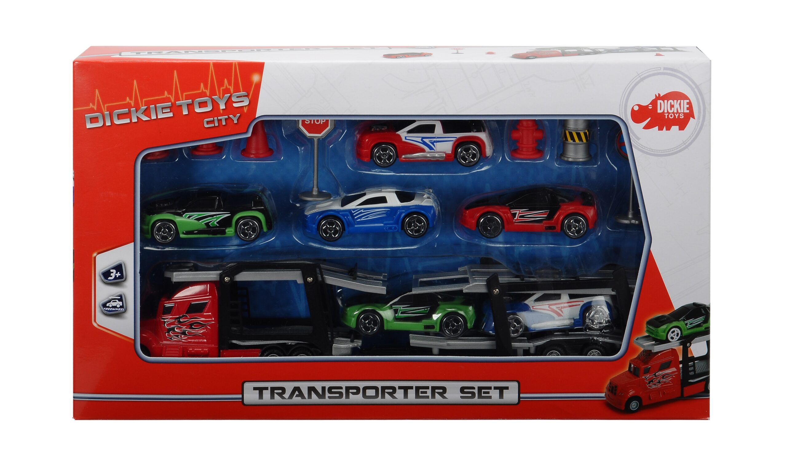 Dickie Toys treiler Äge auto
