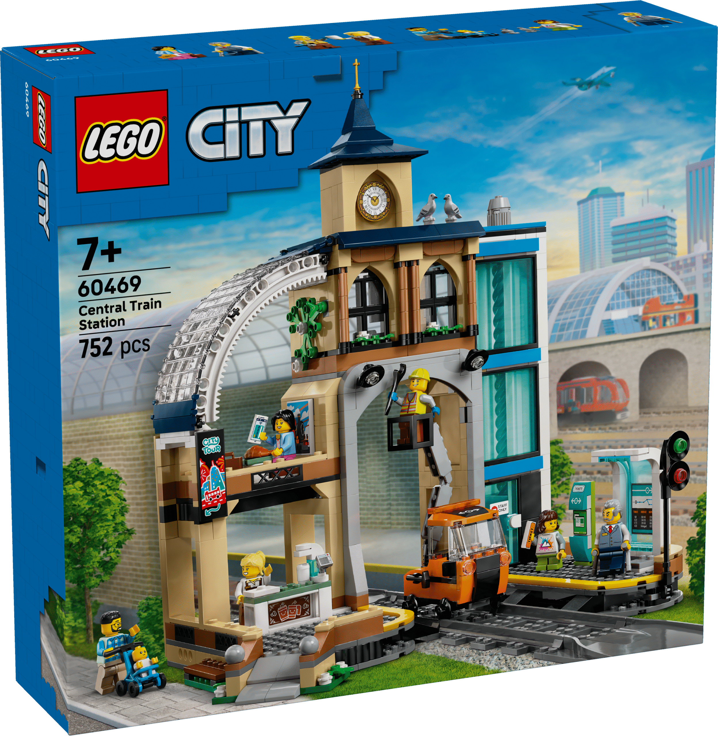 LEGO City Pearaudteejaam Mudelrongide fännidele meeldib kindlasti see pearaudteejaama mängukomplekt