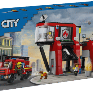 Sütita mängupõnevust mänguasjaga LEGO® City Tuletõrjedepoo ja tuletõrjeauto