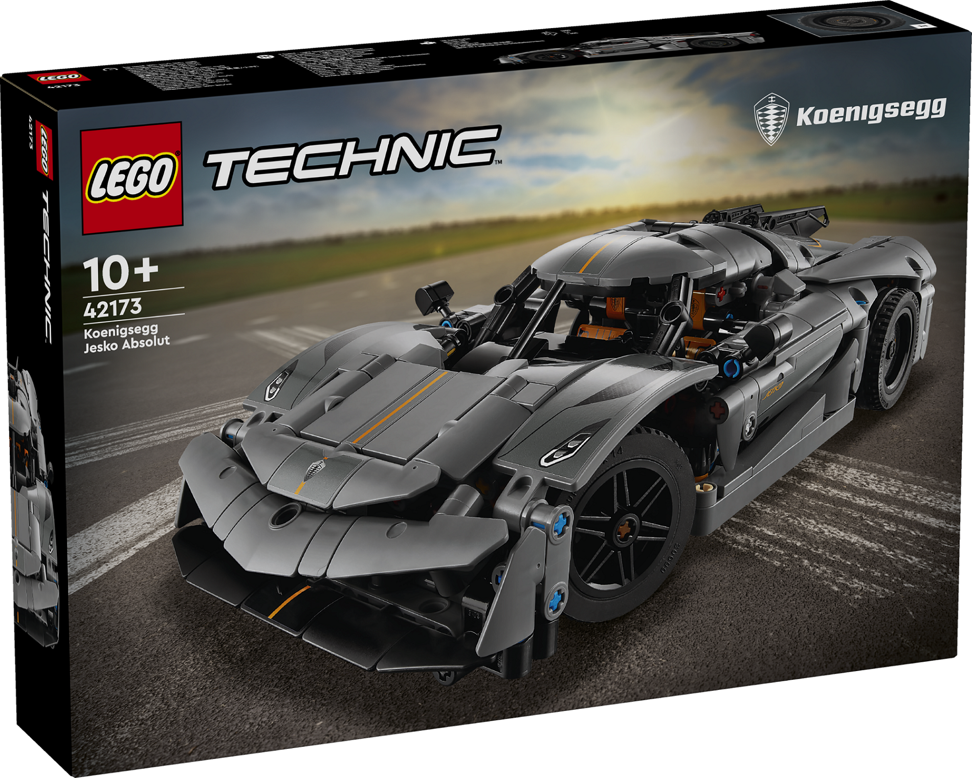 LEGO Technic Koenigsegg Jesko Absolut Grey Hypercar LEGO Technic autokingitus lastele