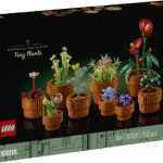 Loo oma kodu või kontori lauale 9 taimest koosnev elegantne lilleväljapanek LEGO Iconsi väikeste taimede täiskasvanutele mõeldud kodukaunistuse ehituskomplektiga.