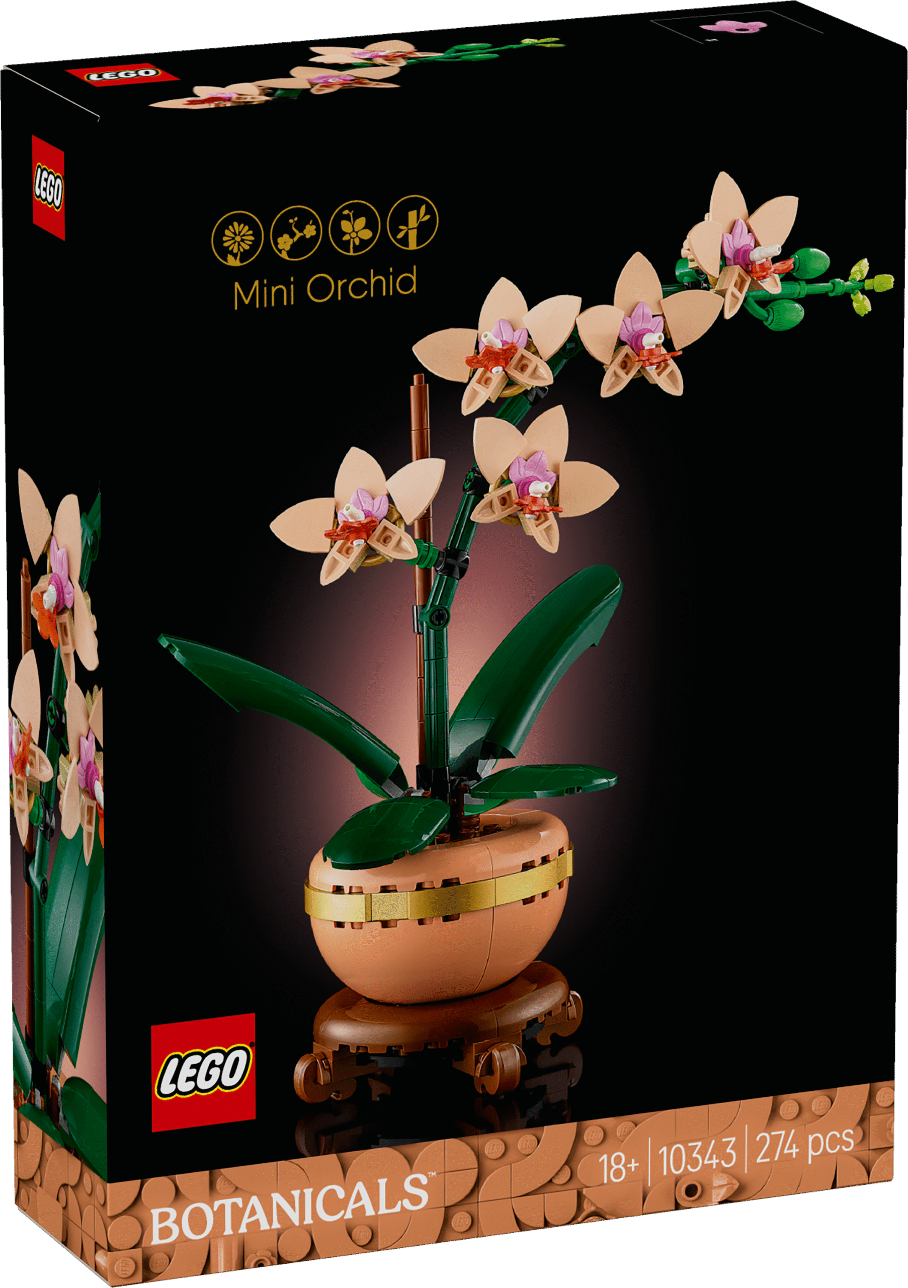 LEGO Botanicals Väike orhidee Ehita elegantne taim selle orhidee ehituskomplektiga