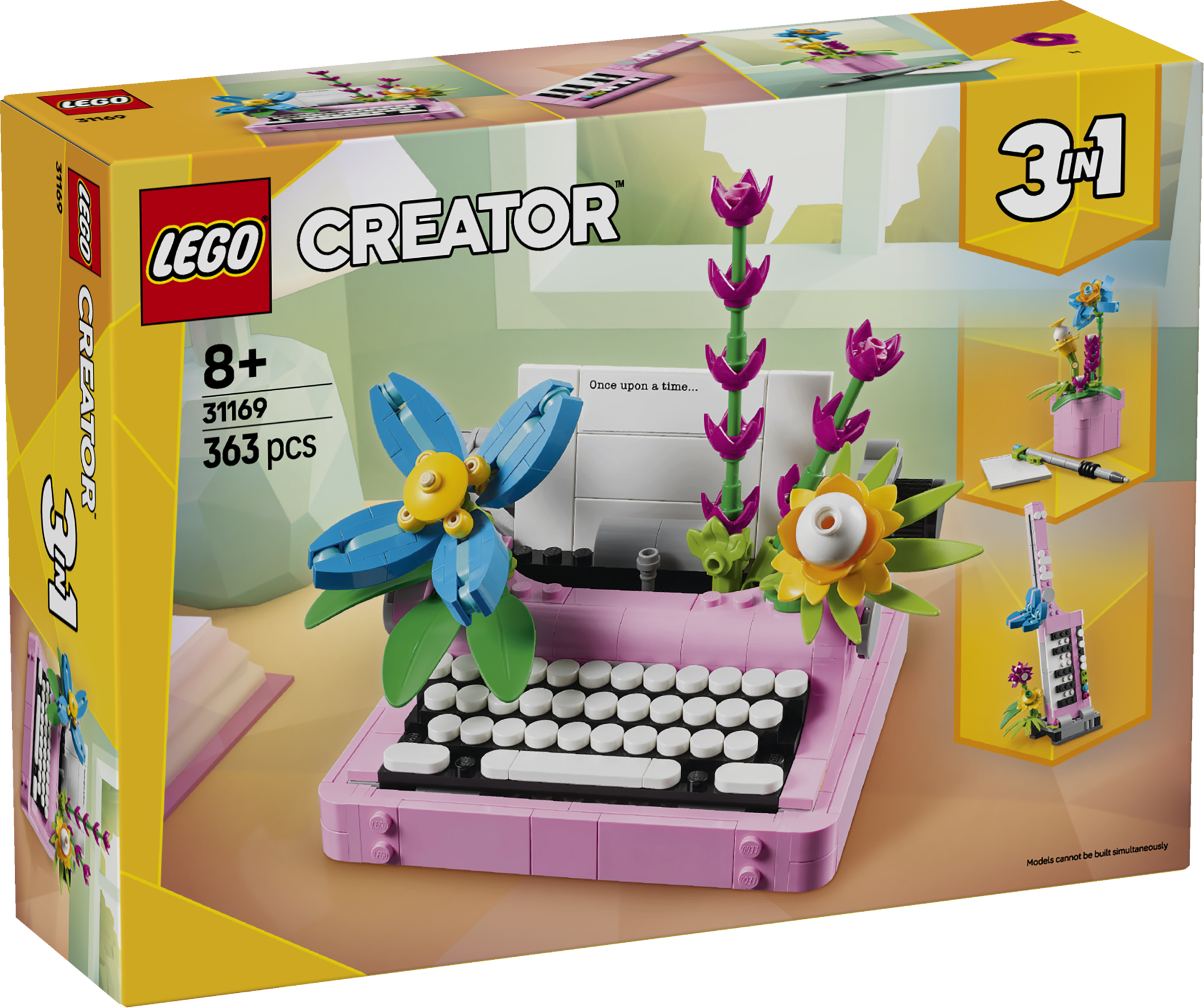 LEGO Creator Kirjutusmasin lilledega Kaunista iga tuba selle värvilise mängukomplektiga LEGO Creator Kirjutusmasin lilledega ning ehita see ümber klahvpilliks või lillepotiks.