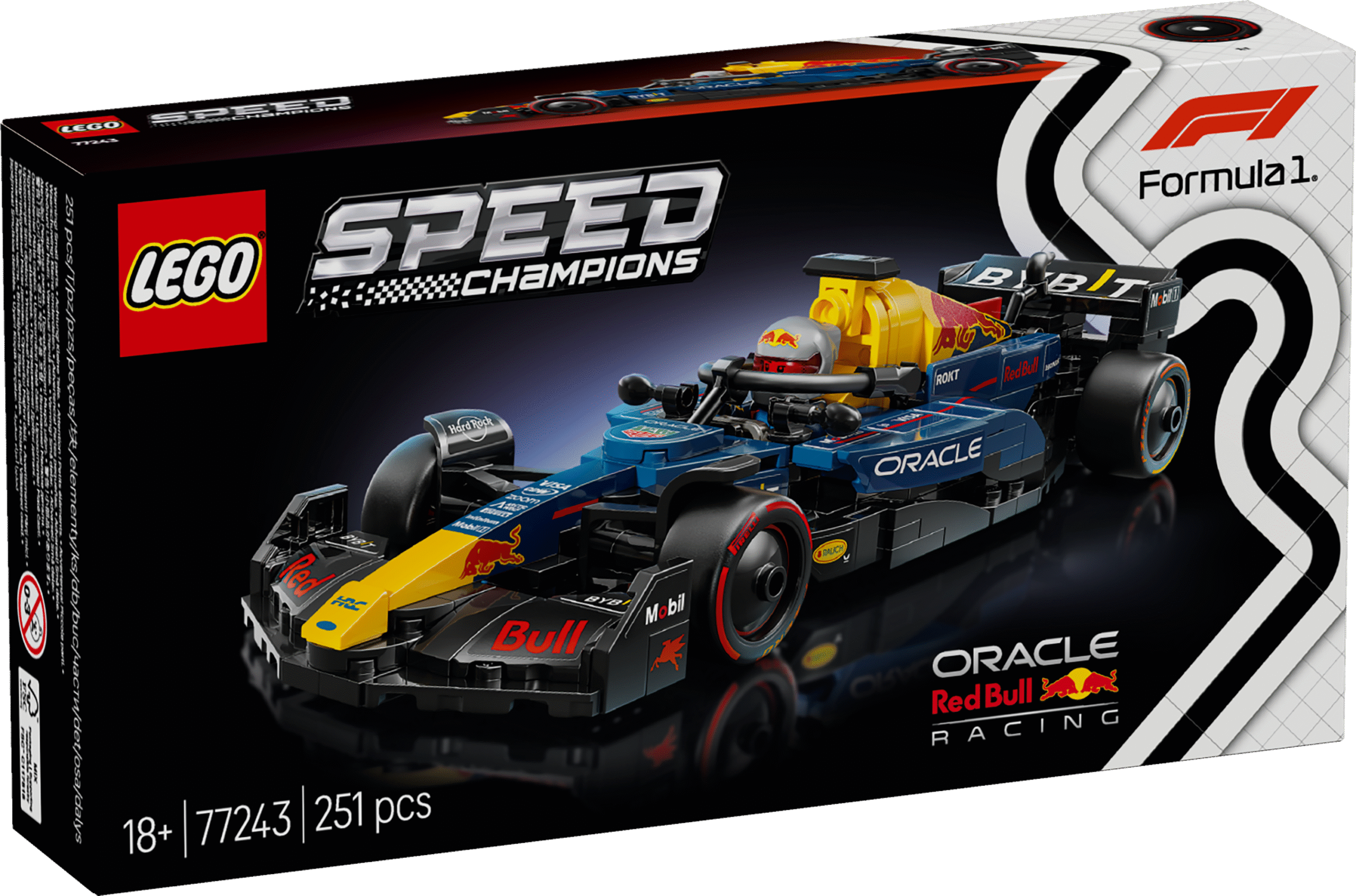LEGO Speed Champions Oracle Red Bull Racing RB20 F1 võidusõiduauto Ehita omaenda Oracle Red Bull Racing RB20 F1 võidusõiduauto selle LEGO Speed Championsi ehituskomplektiga