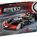 F1 fännid ning vähemalt 10-aastased lapsed saavad seda muljetavaldavat LEGO Speed Championsi MoneyGram Haas F1 Team VF-24 võidusõiduautot ehitada ja esitleda.